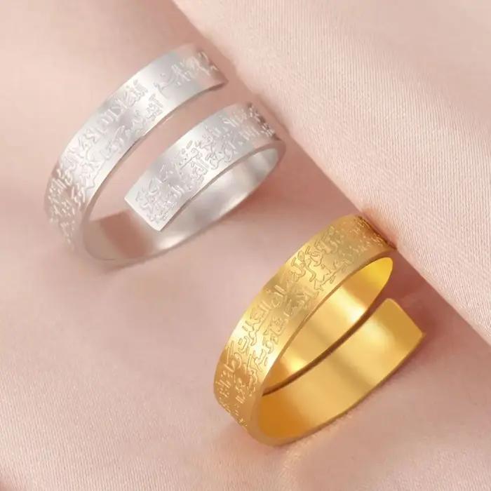 LIKGREAT – bague de prière de calligraphie arabe