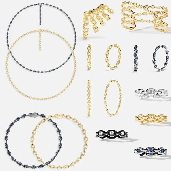 LI KI Argent 925 Haute Qualité Nouveauté 2025 Exquises Boucles d'Oreilles Collier Bracelet Bague Pour Femme Bijoux de Luxe de Créateur Livraison Gratuite