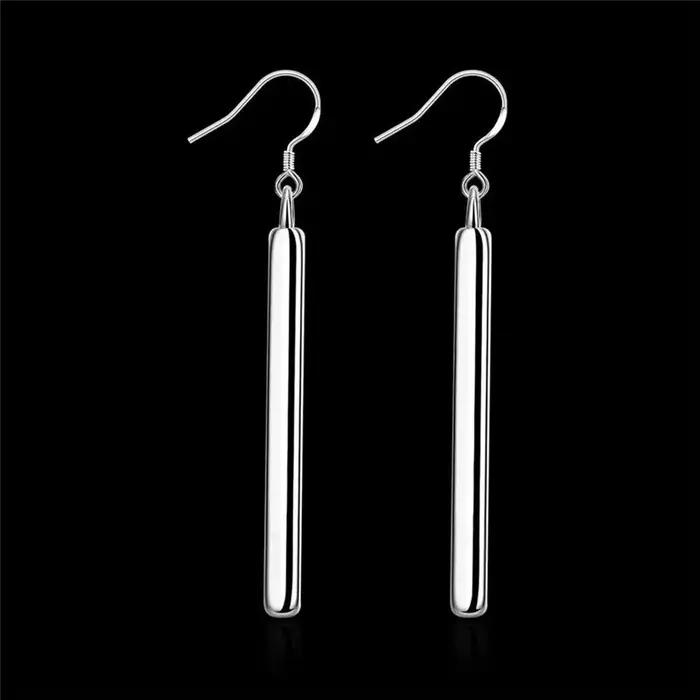 Boucles d'oreilles tendance en argent sterling 925 de haute qualité