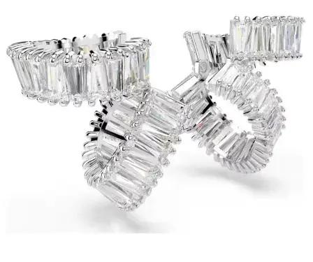 Boucles d'oreilles à clip en cristal blanc original