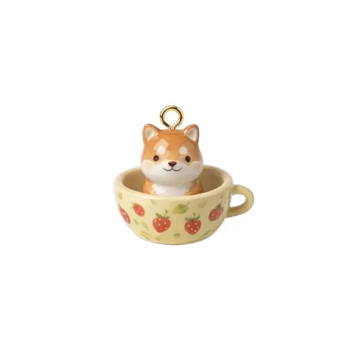 Accessoires de bijoux DIY : Pendentifs animaux de dessin animé (renard, lapin) mignons pour colliers et bracelets