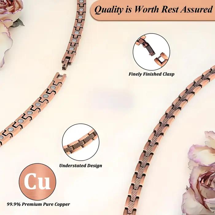 ARADOO Serpentine – collier en cuivre pur pour hommes et femmes