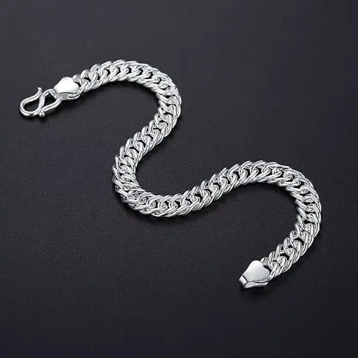 Bracelet chaîne en platine véritable PT950 pour homme, design masculin de luxe léger, bijou haut de gamme, cadeau pour petit ami