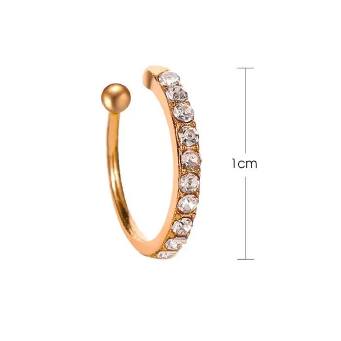 Boucles d'oreilles Helix Cartilage Full Diamond Stud pour femme