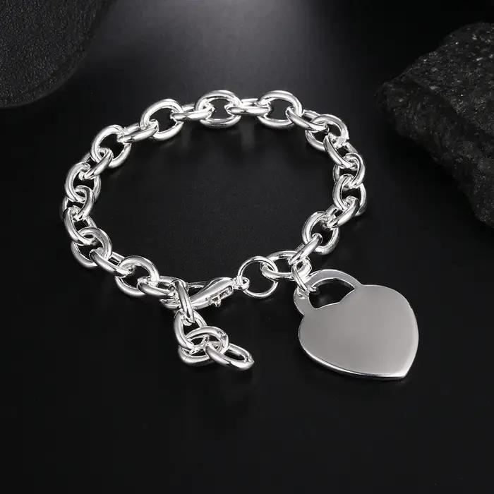 Bracelet en argent Sterling 925 pour hommes et femmes