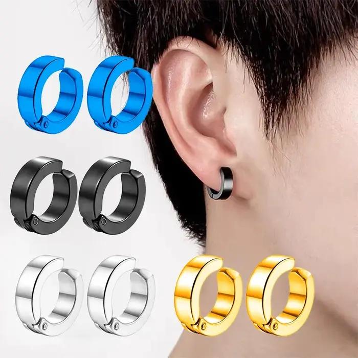 1 paire de boucles d'oreilles à Clip d'oreille Non percées