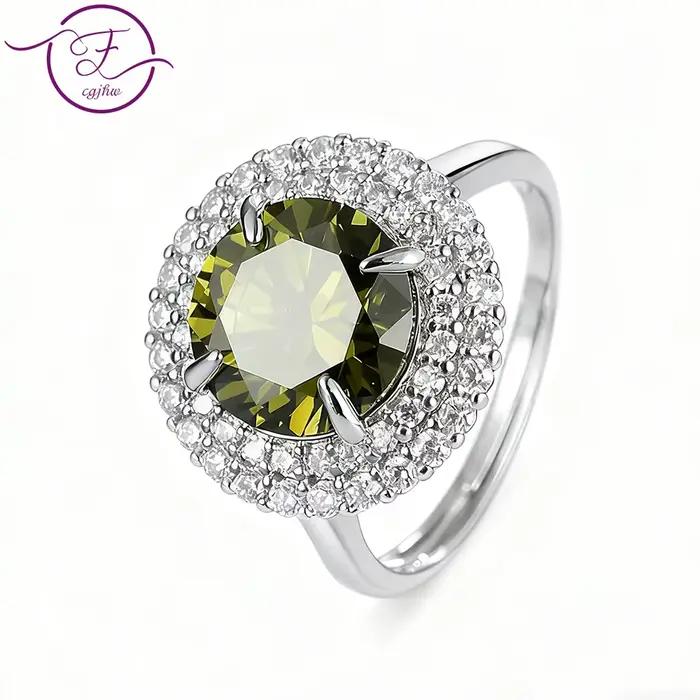 Bague péridot vert pour femmes