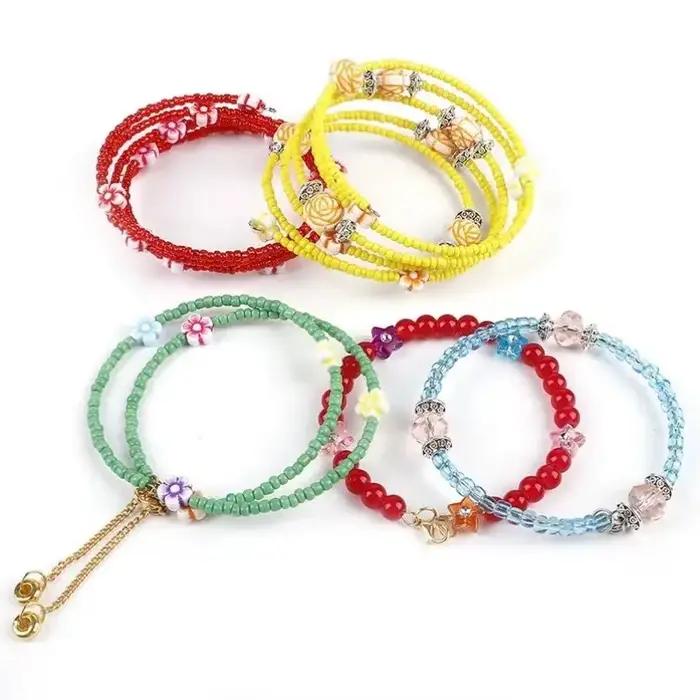 20 boucles mémoire fil d'acier Dia 60mm bracelet boucle collier cerceau pour la fabrication de bijoux accessoires de bricolage longueur d'étirement 3.7m
