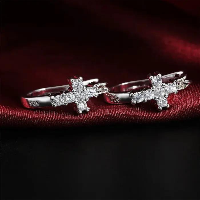 Boucles d'oreilles en argent Sterling 925 pour femmes