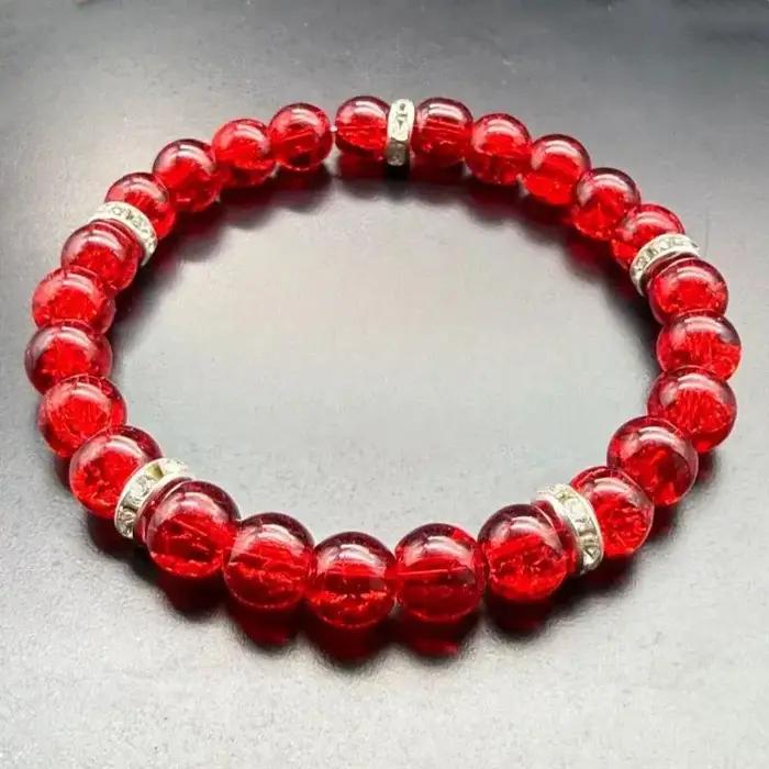 Bracelet Anti-Anxiété Bohème en Perles Acrylique Cadeau Saint-Valentin pour Femme Occasions Spéciales Relaxation Stress Management