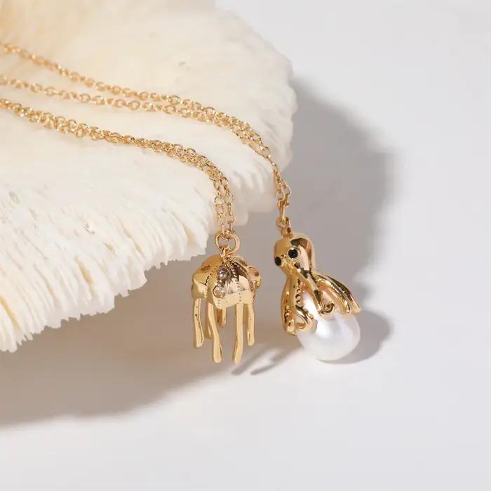 Collier baroque Octopus pour femmes
