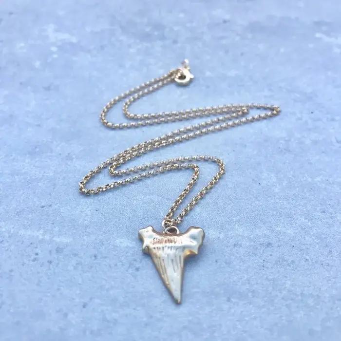 Collier pendentif en forme de dent de requin pour hommes et femmes, personnalité exagérée, accessoir