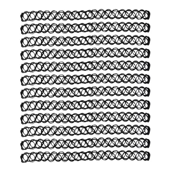 Ensemble de bijoux Vintage extensibles, collier attoo pour femmes et filles, breloque Punk rétro gothique, ras du cou élastique, cadeau de fête de mariage, nouvelle collection