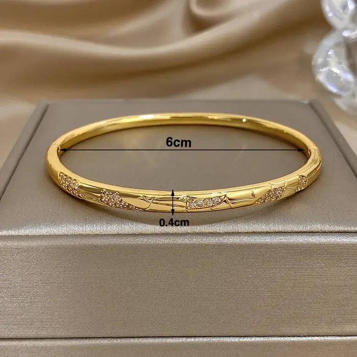 Freetry – Bracelet de luxe plaqué or en Zircon brillant pour femmes