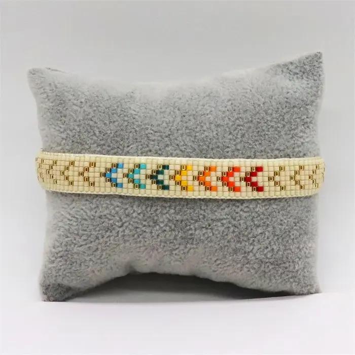 ZHONGVI arc-en-ciel coeur Bracelet pour fille enfants Pulseras Mujer Moda Miyuki Bracelets pour femm
