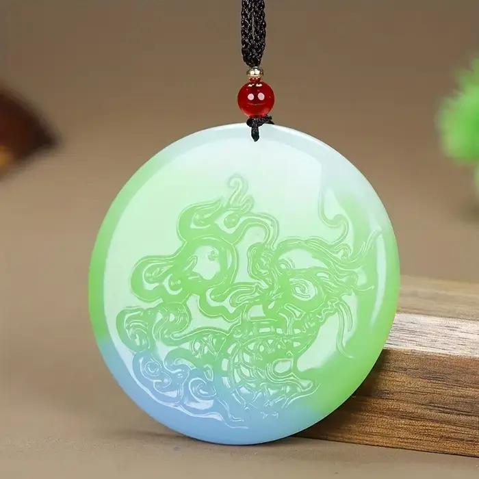 Collier pendentif coloré et naturel, chaîne de chandail polyvalente, magnifique et à la mode