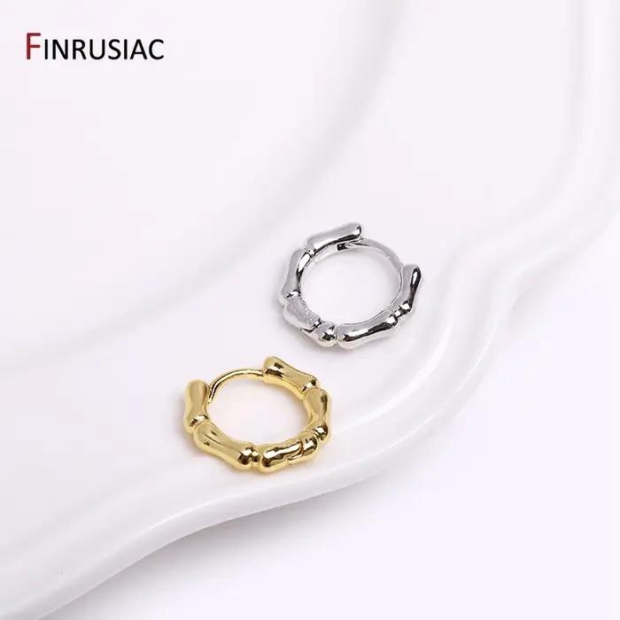 Boucles d'oreilles en laiton plaqué or pour femmes