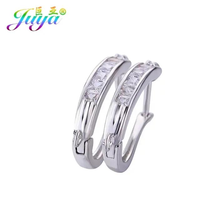Boucles d'Oreilles Créatives Main Crafted en Cuivre et Zircon avec Cristaux Cubiques de Qualité AAA pour Femmes Occasions Spéciales Personnalisables