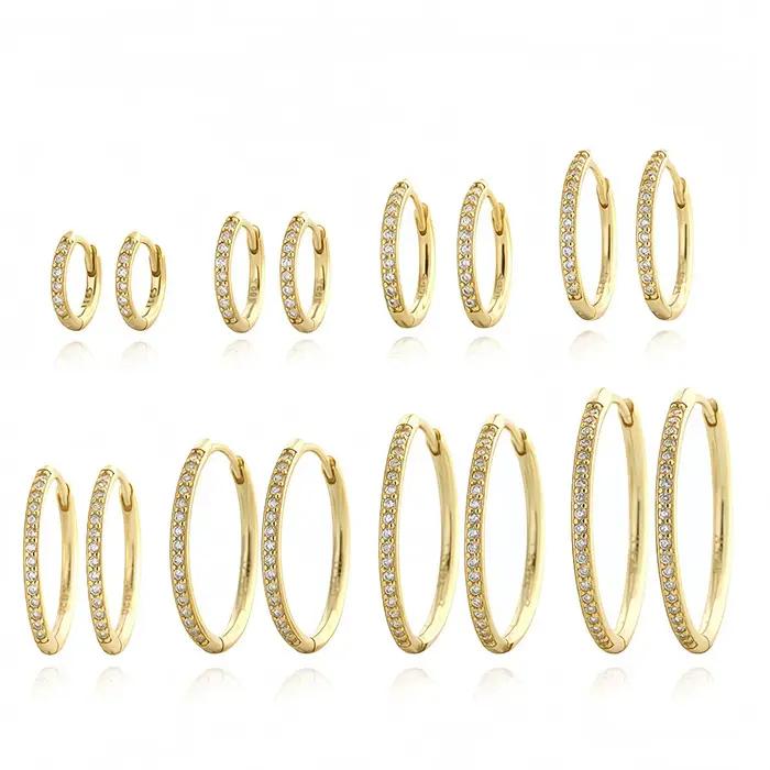 Boucles d'oreilles tendance en argent sterling 925
