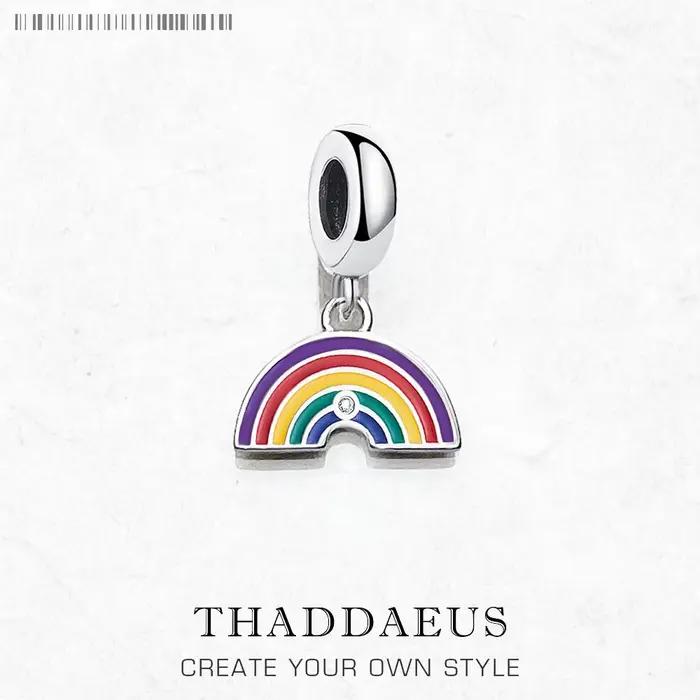 Pendentif à breloque arc-en-ciel Pride pour hommes et femmes