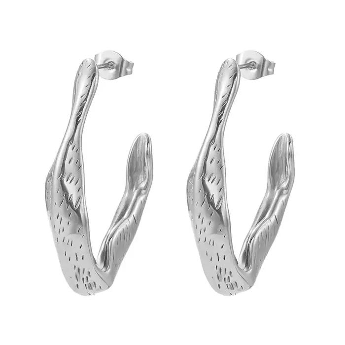 Boucles d'oreilles rétro en acier inoxydable doré style ethnique pour femmes occasions spéciales