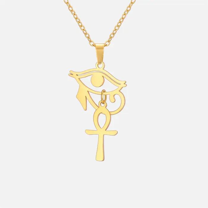 EUEAVAN – collier œil d'Horus pour hommes et femmes