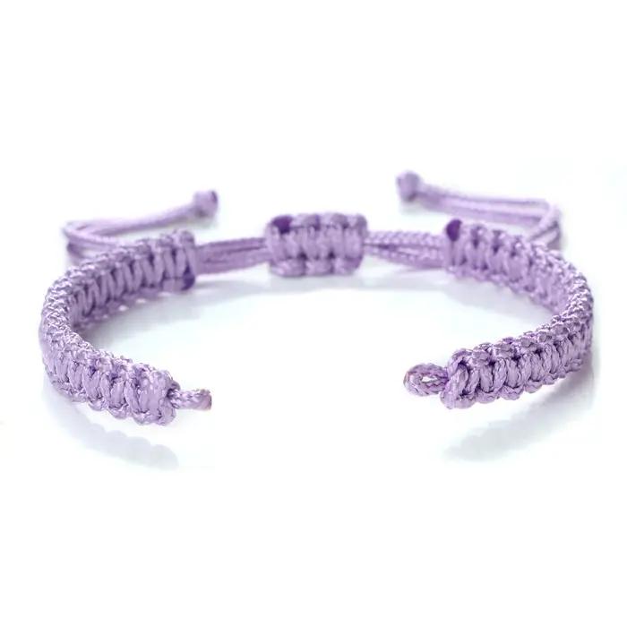 Bracelets semi-finis en fil de nylon 19 couleurs pour hommes et femmes
