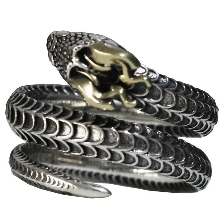 Grand anneau en argent Sterling S925 pour hommes