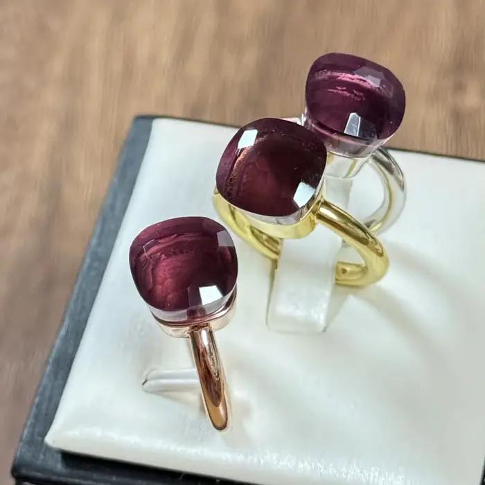 Bague en cristal empilable classique pour femme