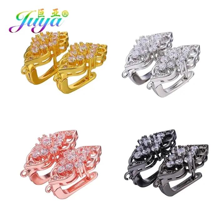 Boucles d'Oreilles Créatives Main Crafted en Cuivre et Zircon avec Cristaux Cubiques de Qualité AAA pour Femmes Occasions Spéciales Personnalisables
