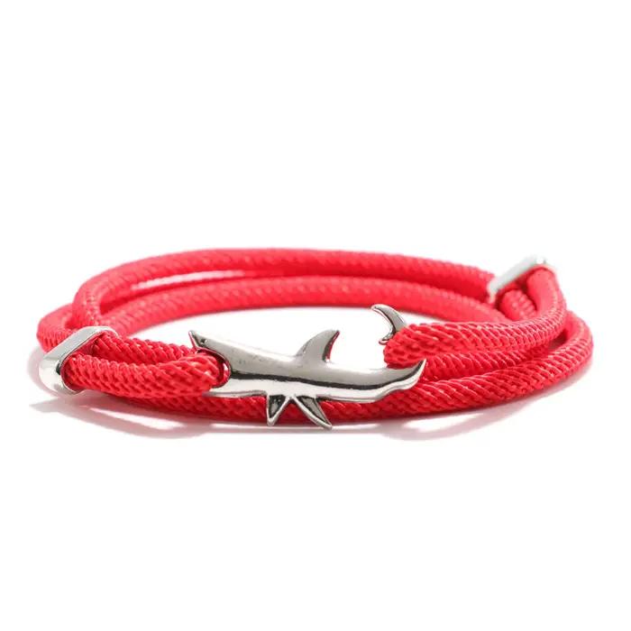Bracelet requin en alliage de zinc réglable pour hommes et femmes océan animal de mer bracelets cadeaux pour anniversaire et événements spéciaux