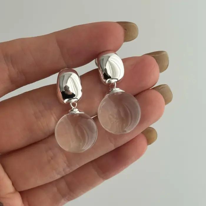 Boucles d'oreilles Vintage en argent Sterling 925 pour femmes
