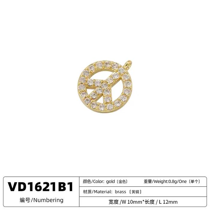 Pendentifs ronds couleur bonbon en laiton plaqué or 18 carats incrustés de pierres CZ colorées
