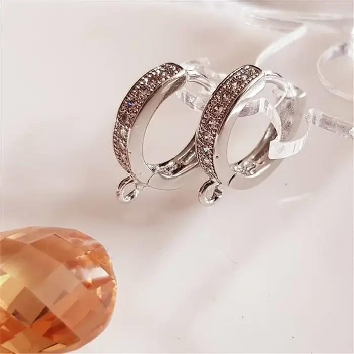 Boucles d'oreilles en cristal à levier créatif pour femmes