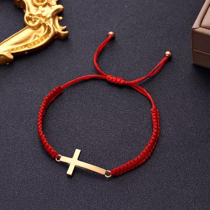 Bracelet tressé en acier inoxydable pour hommes et femmes, bracelet de poignet réglable, souvenir ch