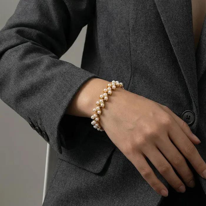 Bracelet élégant en imitation perle Ars