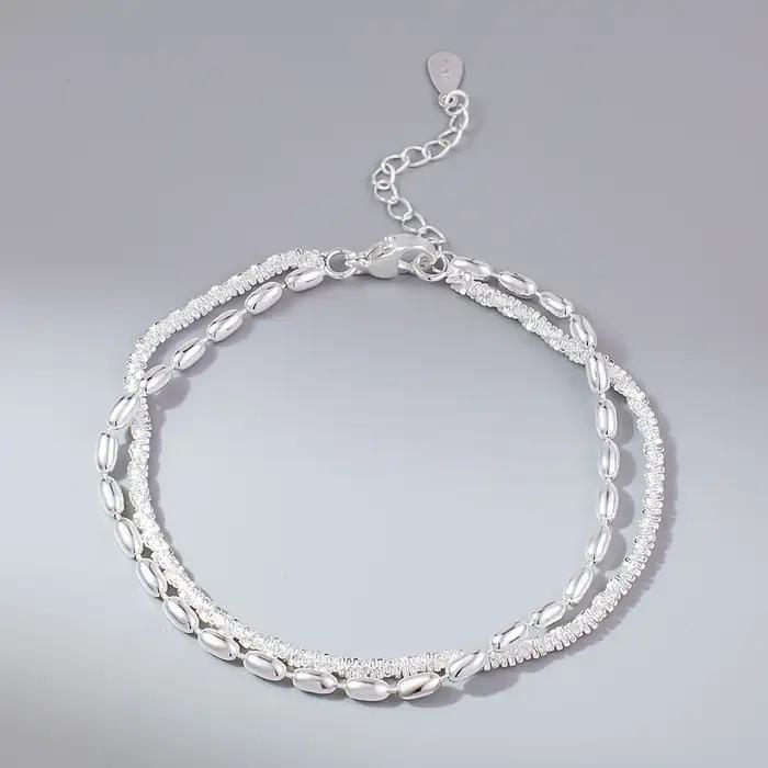 Bracelets ciel étoilé scintillant en argent Sterling 925 pour femmes et filles