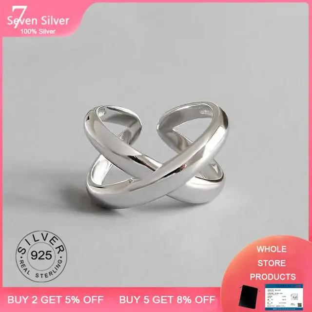 Bague en argent sterling 925 sertie de zirconium blanc élégante à offrir pour femme occasions spéciales vintage croisée pour couples et accessoires de fête