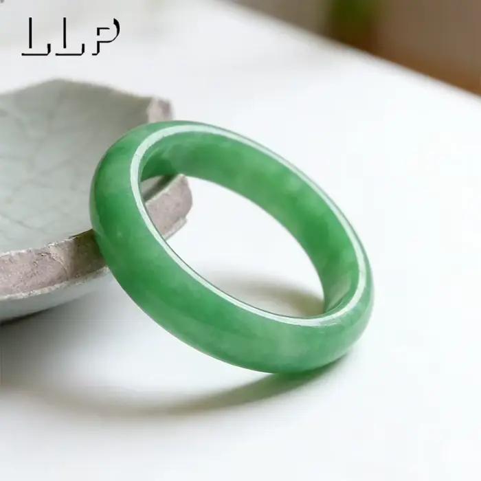 Bague émeraude verte en Jade naturel de qualité