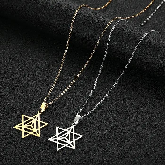 Cxwind Merkaba Collier étoile Zen Yoga