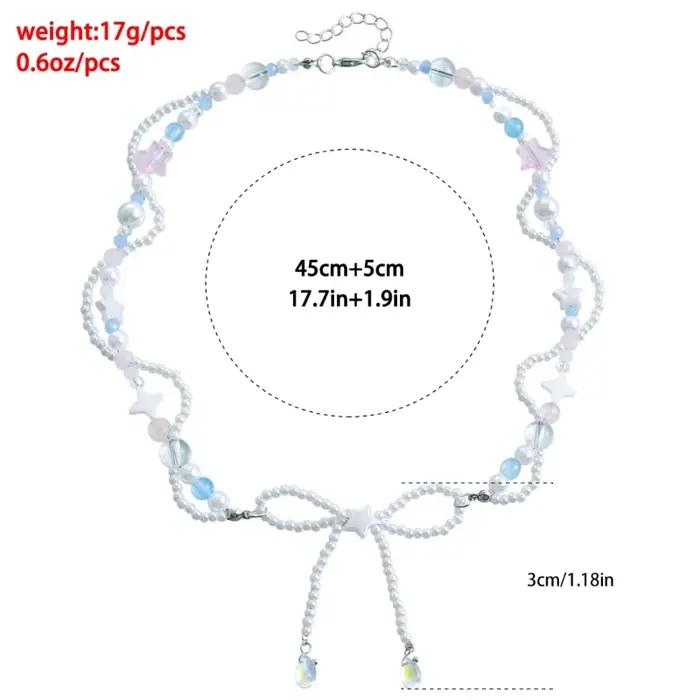 Chaîne clavicule en perles délicates