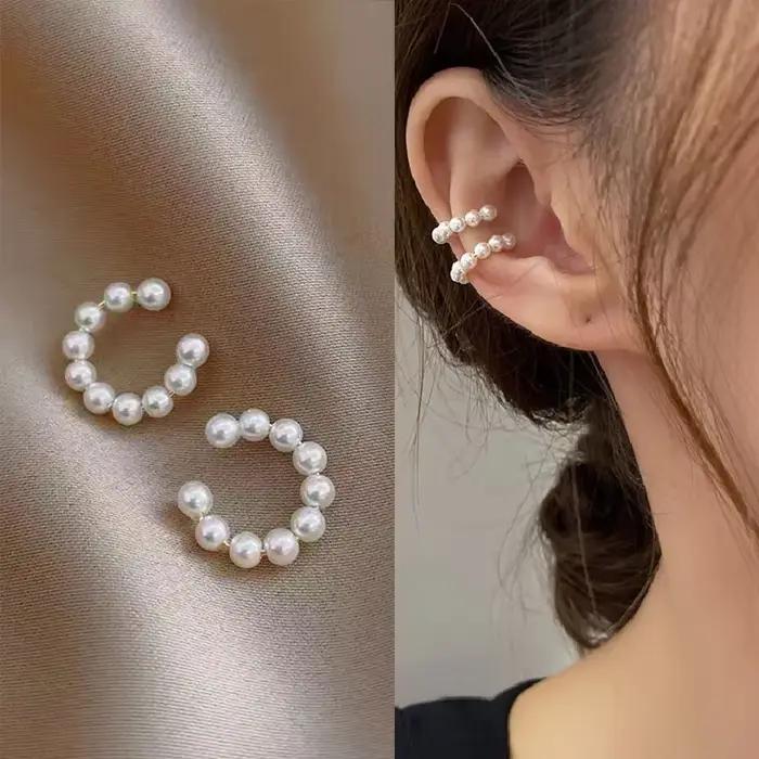 Boucles d'oreilles élégantes en Imitation de perles pour femmes