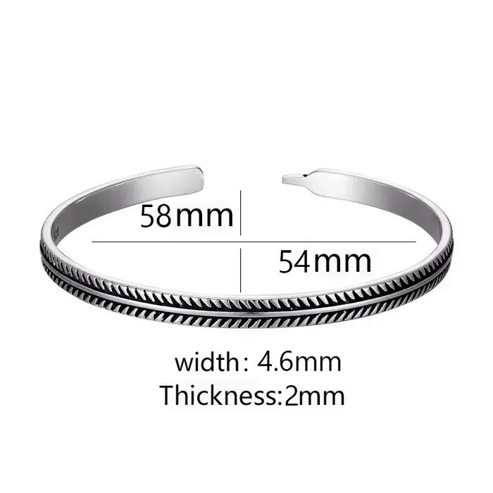Woozu – ensemble de Bracelets en corde de coton faits à la main, Unique, à la mode, en argent tibétain 925, pour femmes et hommes, bijoux cadeau