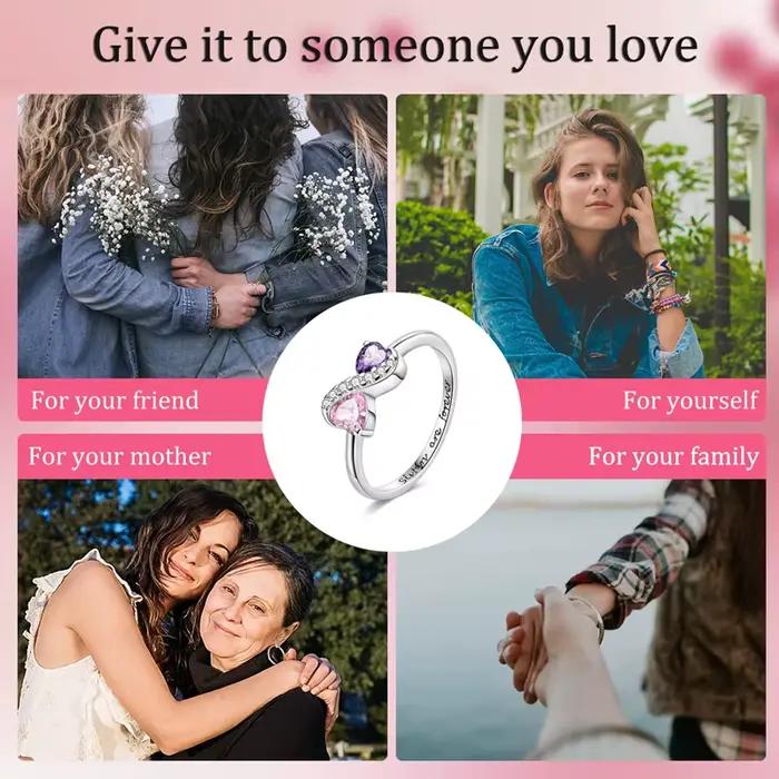 Bague originale en argent Sterling 925 pour femmes et filles