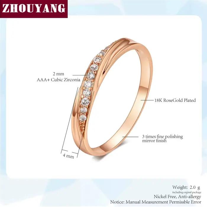 ZHOUYANG – bague de mariage pour femmes