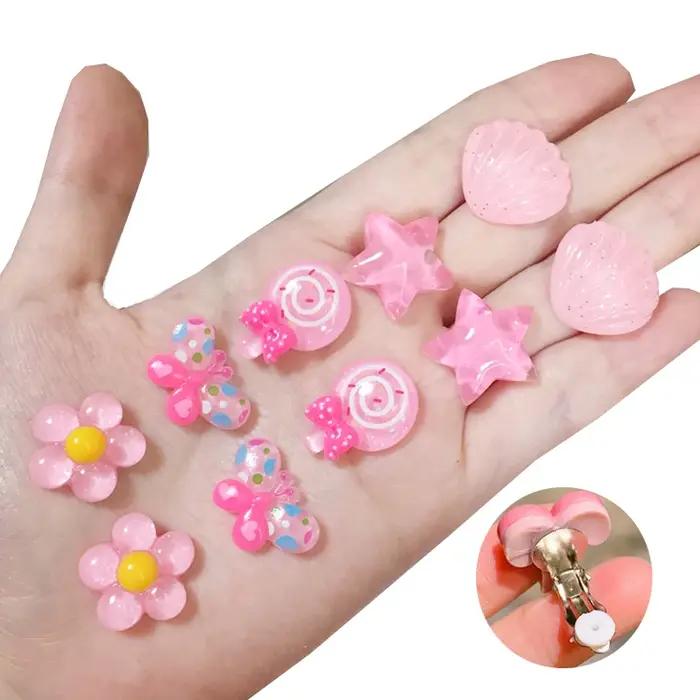 Clips à boucles d'oreilles pour filles enfants motifs dessins animés coquilles étoiles fleurs papillons 5 paires bijoux enfant fantaisie浪漫风格的耳环夹子HTML描述完成。注意,由于原始信息中提到的是塑料材质,并没有提及任何金属成分或特殊涂层,因此在描述中尽量避免使用可能暗示金属或其他特殊材质的词汇。同时,也遵循了不提及价格、产地、库存等具体细节的要求。最后提供的标题也完全符合要求,包含了产品的关键信息,如材质、样式、用途等,但未包含价格和产地信息。