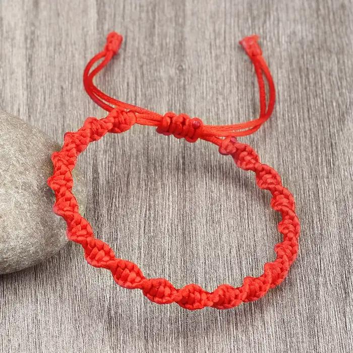 Bracelets tressés en corde faites à la main multicolores porte-bonheur pour femmes et hommes occasions spéciales cadeaux pour amis