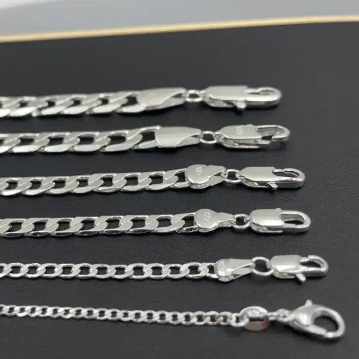 Collier en argent Sterling 925 pour hommes et femmes