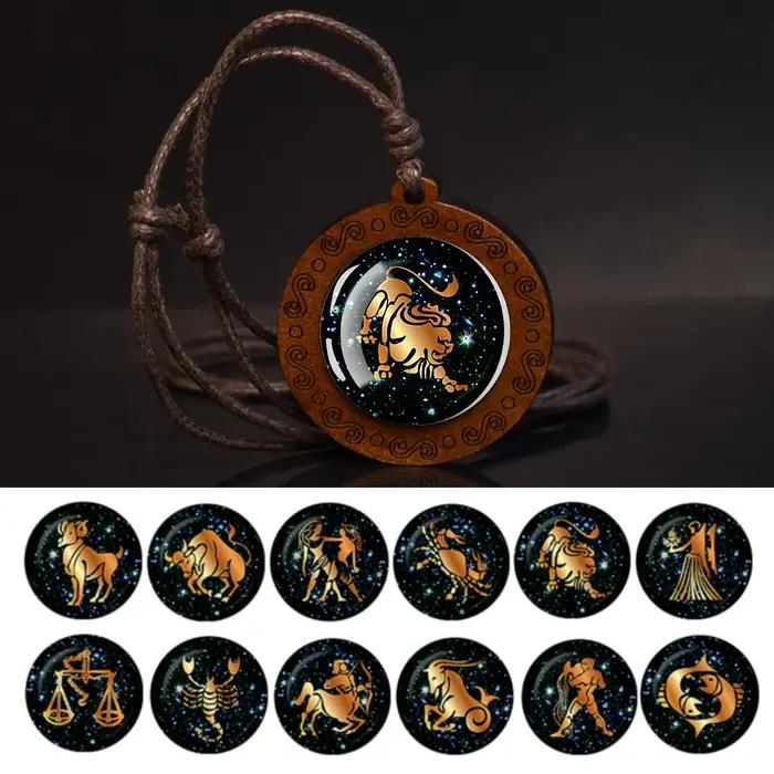 12 signes du zodiaque corde chaîne collier bélier taureau Gemini Cancer lion vierge balance scorpion Constellation
