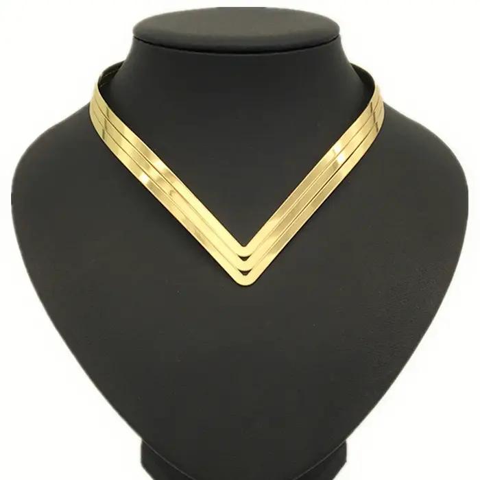 Collier géométrique en métal or rouge-marron style bohème vintage pour femmes occasions spéciales